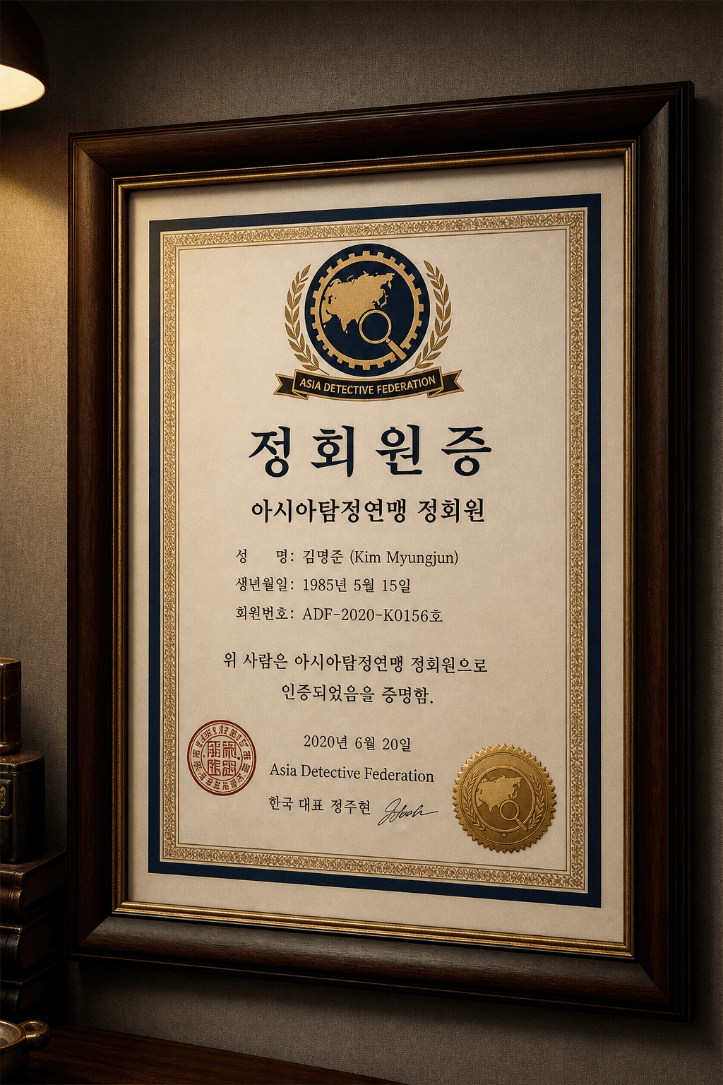율탐정사무소 자격증