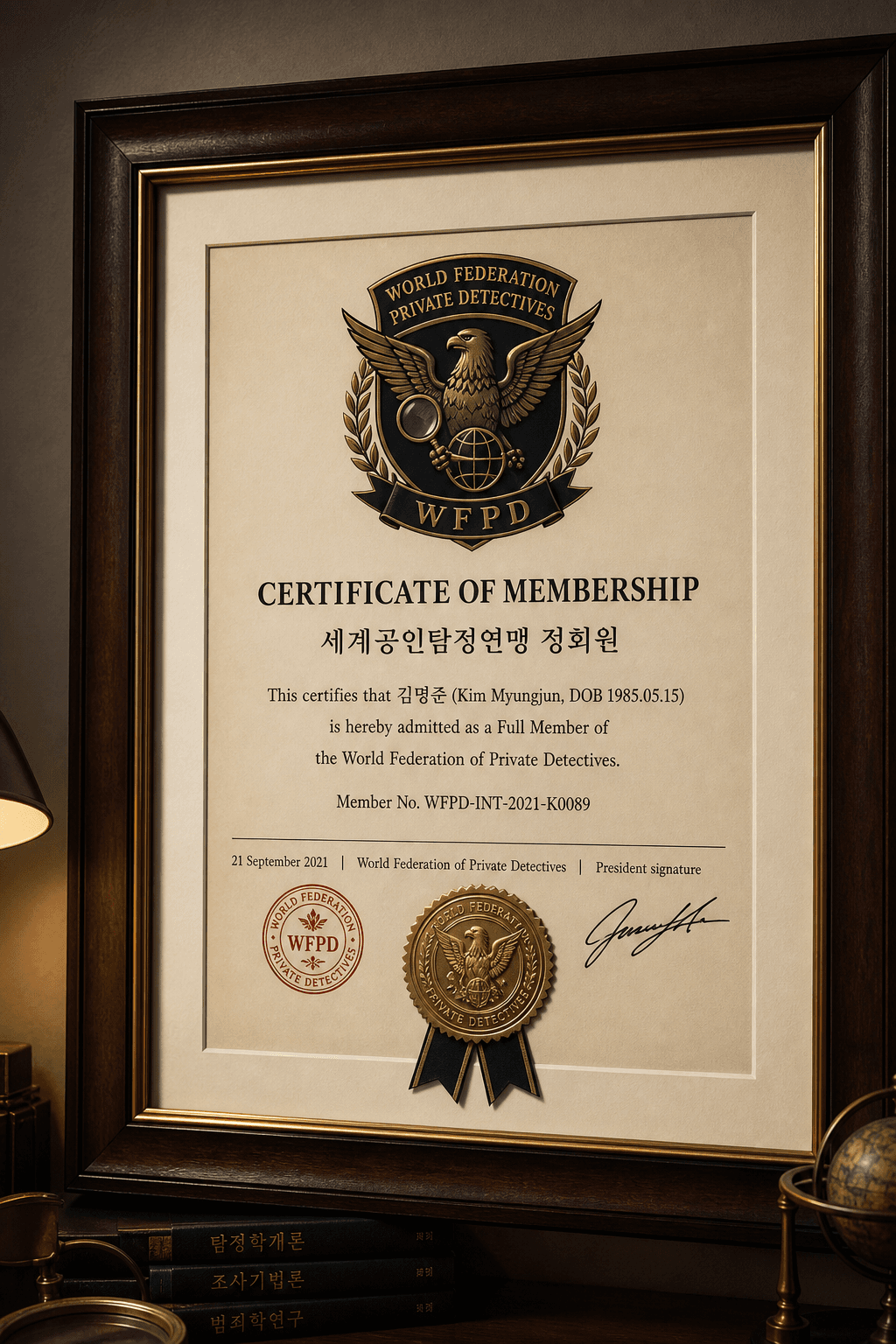 율탐정사무소 자격증