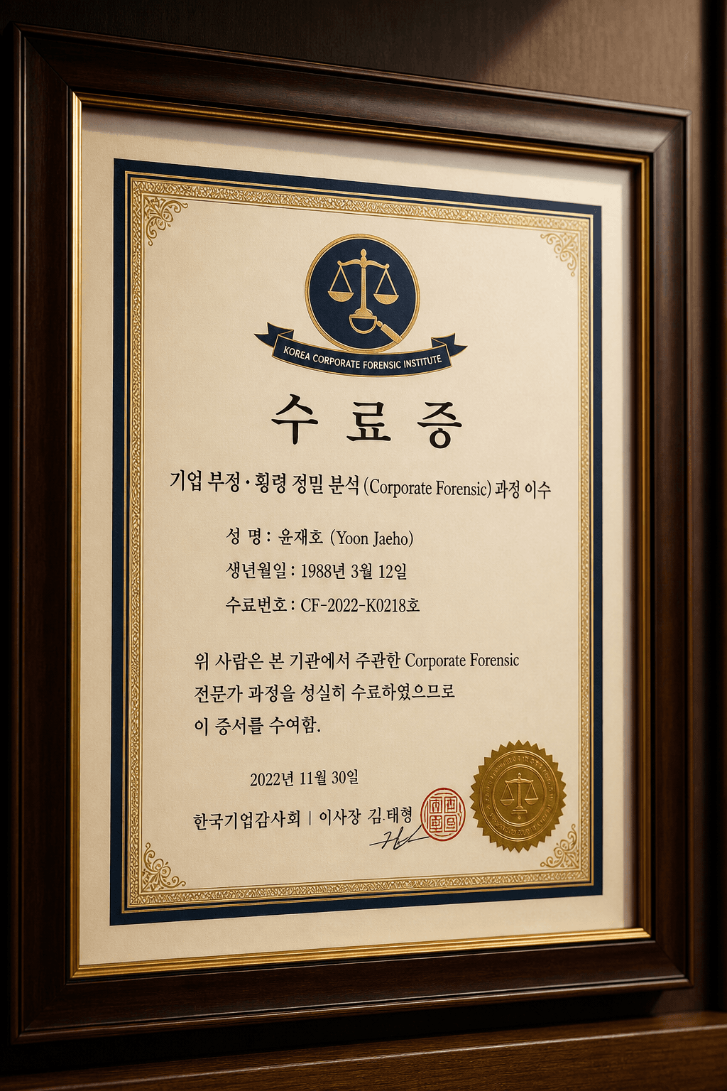 율탐정사무소 자격증